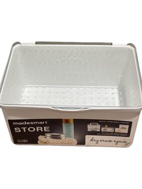 Store Stackable Lid Bin - Clear/White